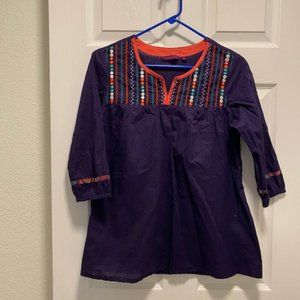 SRISHTI Embroidered Long  Sleeve Top Size M